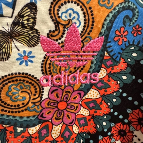 Adidas and FARM RIO Borbomix Multicolor Track Jacket Size Medium - Picture 8 of 10